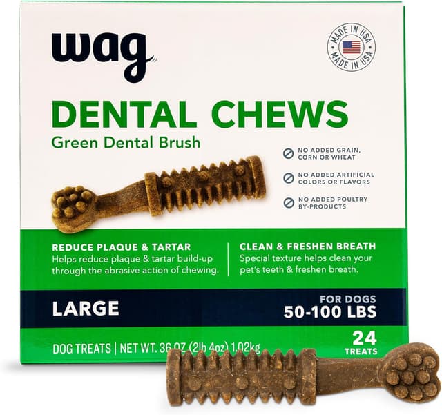 Detalle de WAG Dental Dog Treats freshen breath and clean teeth