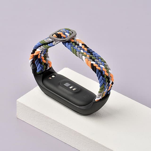 Detalle 2 de FYISWHO nylon watch strap for Xiaomi Smart Band 8 Active / Redmi Smart Band 2 (sport replacement band)