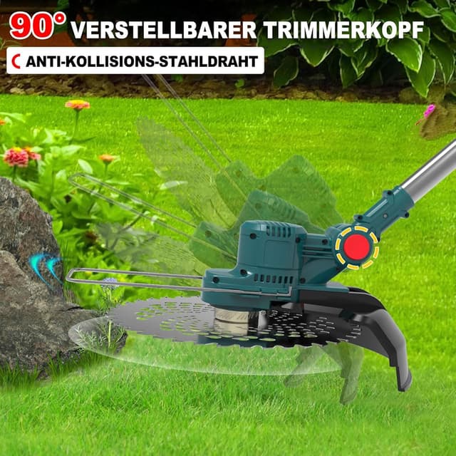 Thumbnail 6 de Hengriacly Rasentrimmer 21V Akku mit 2×4,0Ah