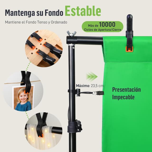 Thumbnail 6 de Heysliy Soporte de Fondo Fotográfico 3x2m