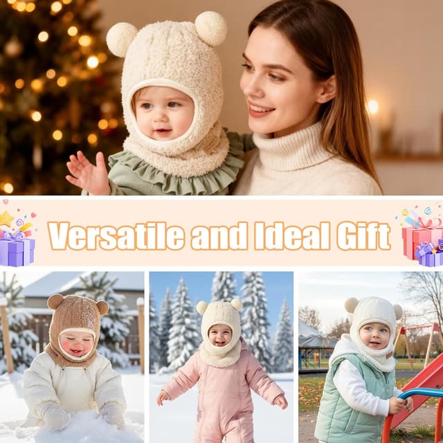 Thumbnail 6 de AYPOW Baby Winter Hat Set