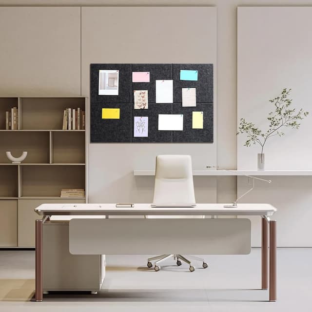 Detalle 2 de Large cork board 36 x 24 felt tiles