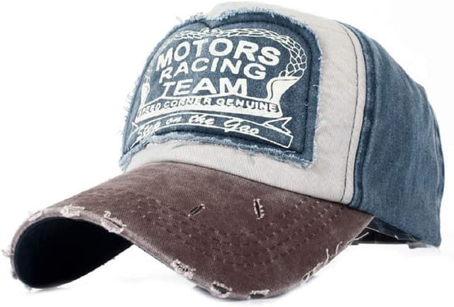 Detalle de Tuopuda Cappellino Baseball Vintage unisex in cotone snapback con stile vissuto