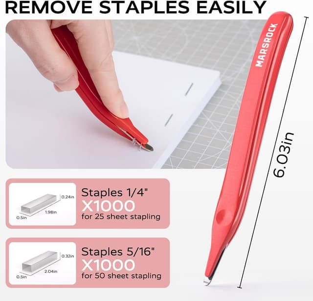 Detalle de Effortless heavy duty desktop stapler 40 sheet