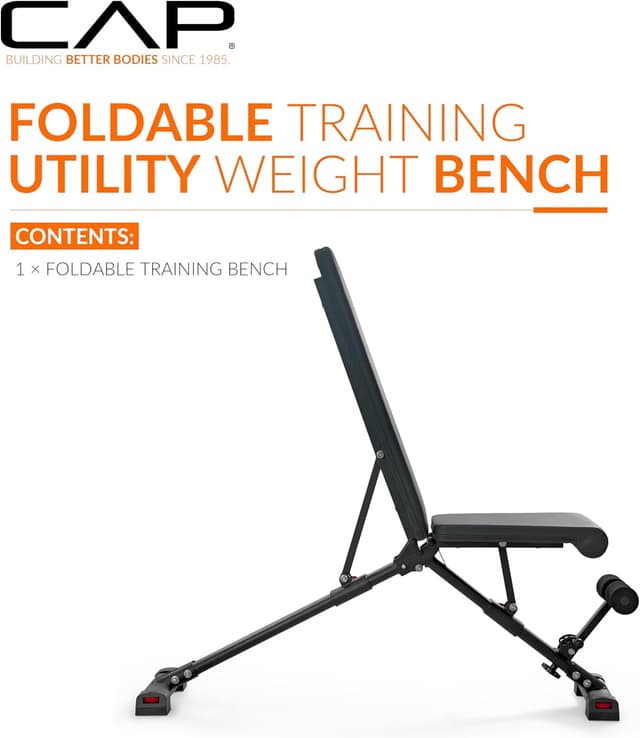 Thumbnail 1 de CAP Barbell Adjustable Utility Weight Bench ๐