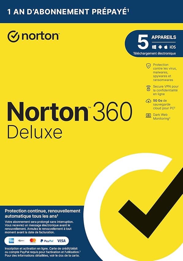 Thumbnail 5 de Norton 360 Deluxe avec 50 Go de stockage ⚙