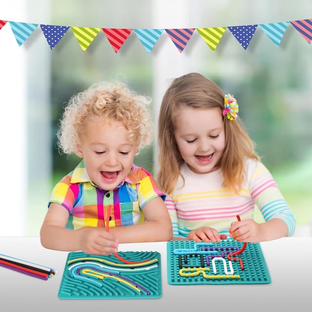 Detalle de InemzTal Montessori Sensorik-Spielzeug mit 11 Zählstangen und Reisetasche (ab 3+)