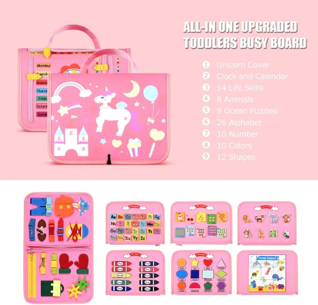 Thumbnail 5 de Busy Board Montessori Toys for Toddlers 1–6 Years