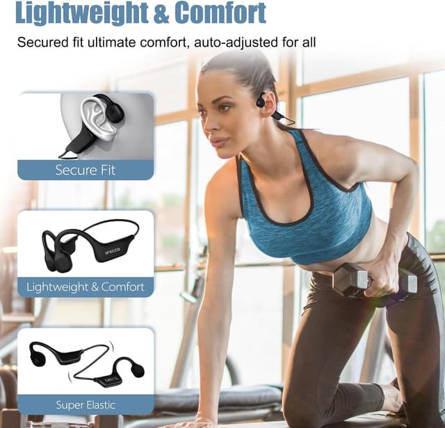 Detalle 2 de IFECCO Bone Conduction Headphones Bluetooth 8h