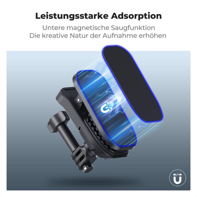 Detalle de K&F CONCEPT Magnet-Rucksackhalterung 180°