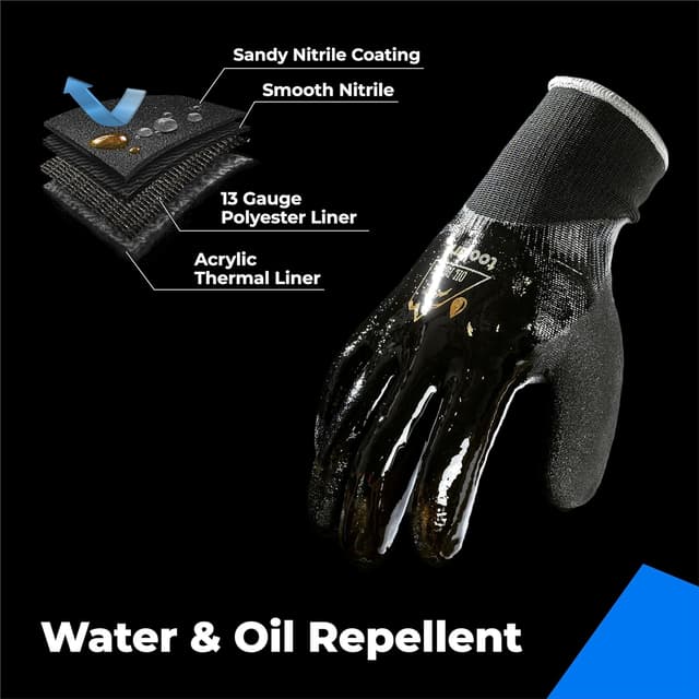 Thumbnail 3 de toolant 100% Waterproof Winter Work Gloves, M