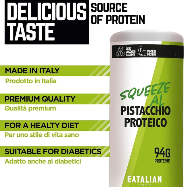 Thumbnail 1 de EATALIAN by AMZ BETTER Topping Proteico Pistacho 🍨 500g