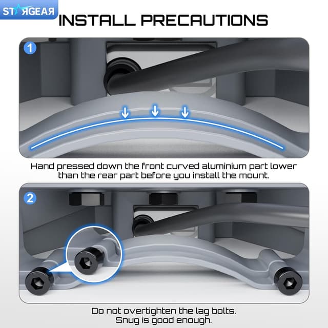 Detalle 2 de STARGEAR Starlink Mini Mount (Anti-Theft Tube Clamp) for Round Rails 7/8 in, 1 in, and 1.25 in