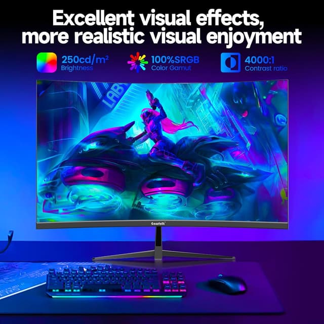 Thumbnail 6 de Gawfolk 32-inch curved gaming monitor 180Hz