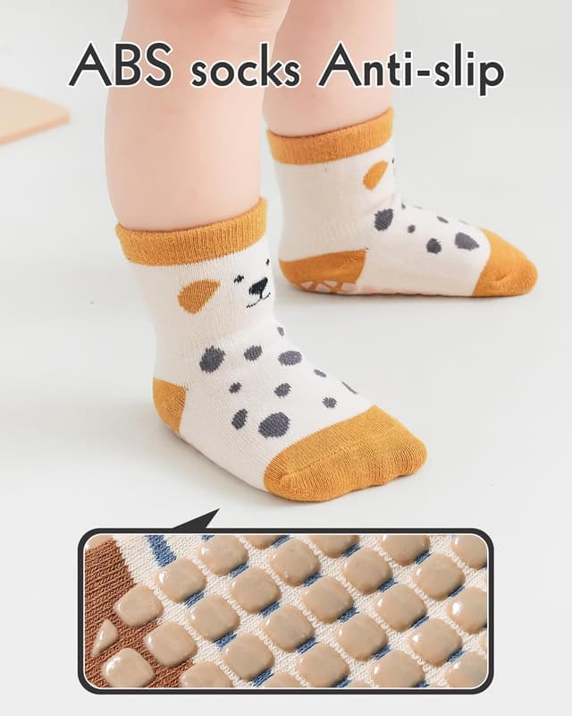 Detalle 2 de Kyopp 5 Paar Babysocken Stoppersocken