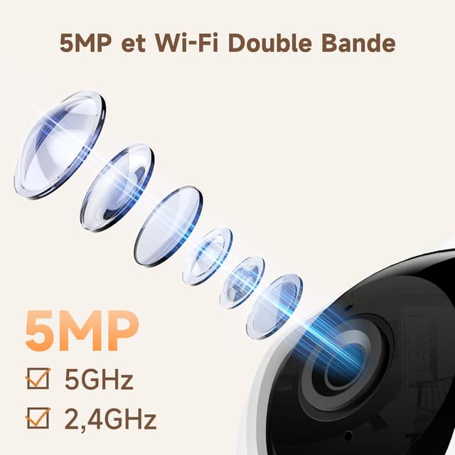 Thumbnail 4 de LAXIHUB 3K/5MP Caméra surveillance WiFi intérieur