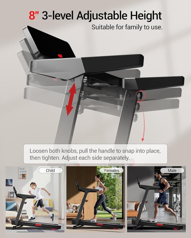 Detalle de LONTEK Foldable Treadmill 14KM/H
