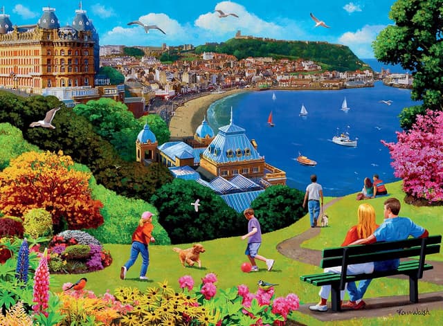 Detalle de Ravensburger Happy Days Collection No.1 “Look North” 4x 500-Piece Jigsaw Puzzle (Age 10+)