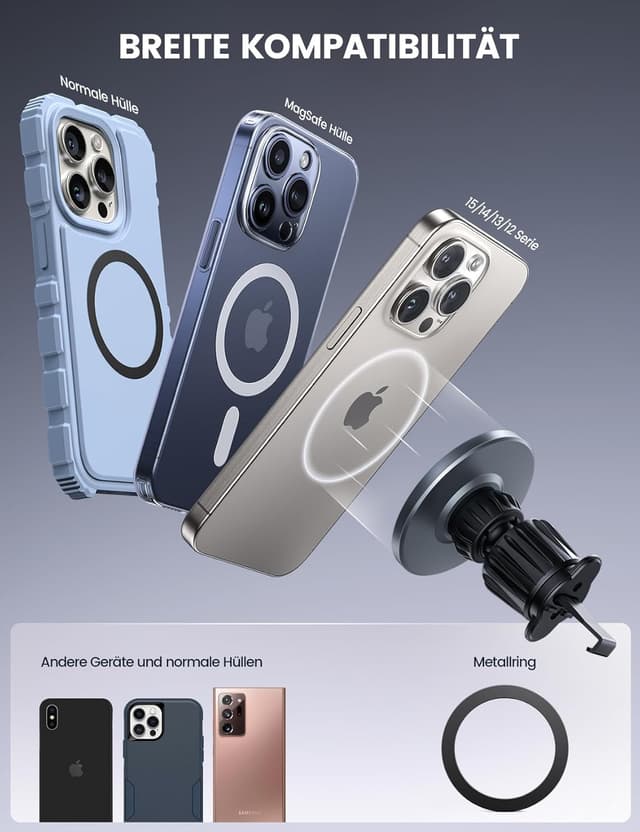 Thumbnail 2 de Lamicall MagSafe KFZ-Halterung 360° 📱