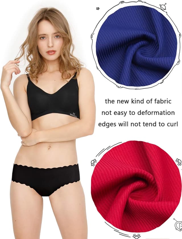 Detalle de Donpapa culotte/pantaloncini slip invisibili senza cuciture a vita bassa (confezione da 3/6)