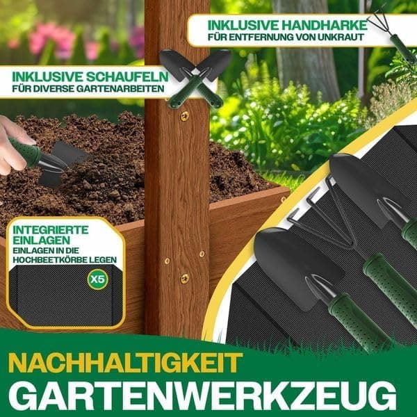 Thumbnail 7 de KESSER® Huerto Elevado con Estanterías 🌿 5 Niveles, Marrón