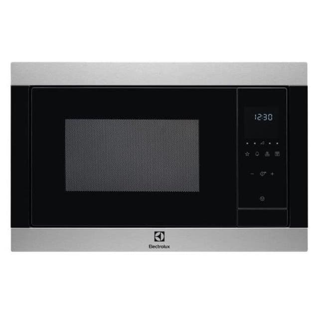 Detalle de Electrolux CMS4253TMX microondas encastrable de 25L con grill (900W) antihuellas