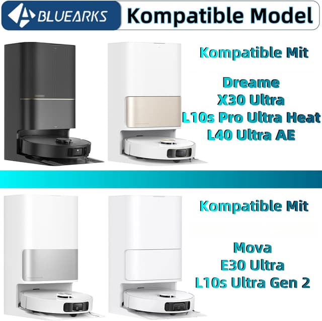 Detalle 2 de Bluearks Zubehör 24 Stück für Dreame 🧹