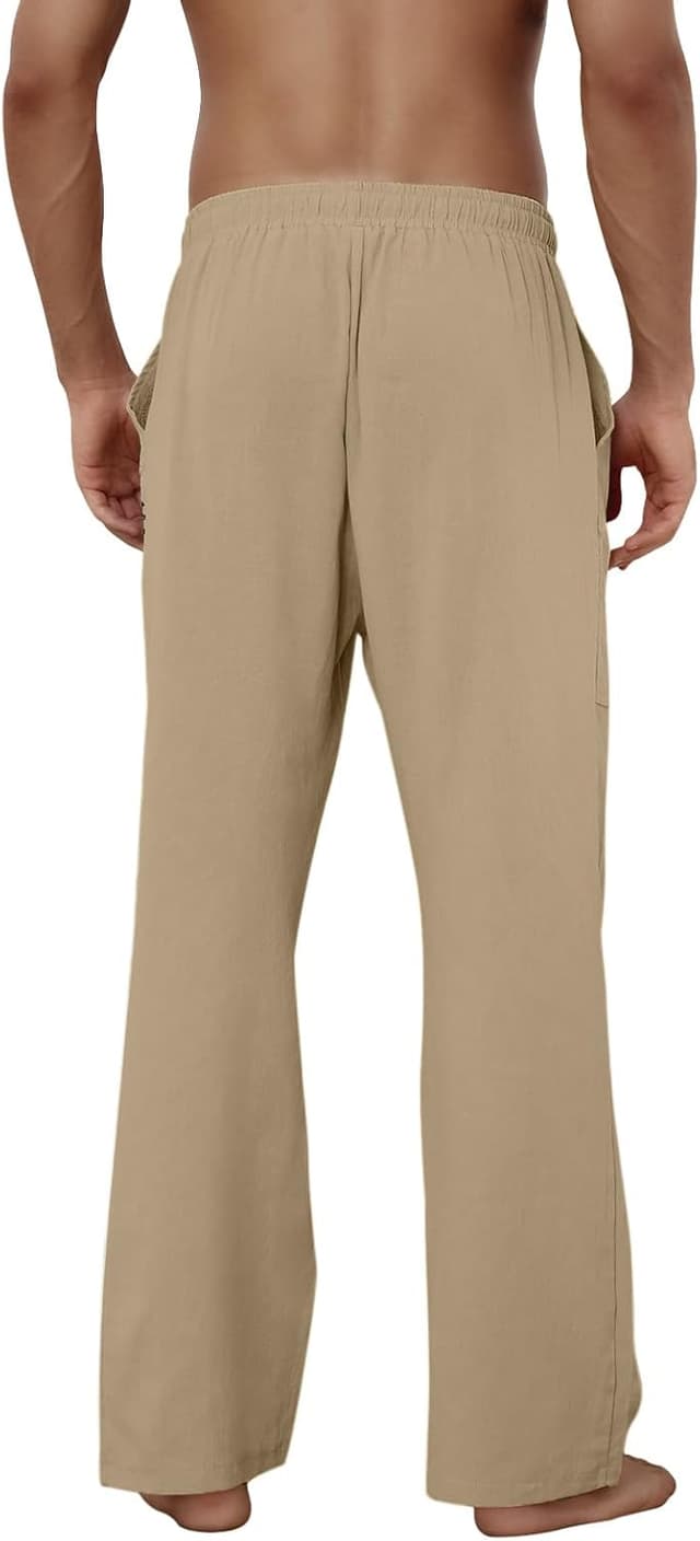 Detalle 1 de Puimentiua Leinenhose Herren mit 95% Baumwolle