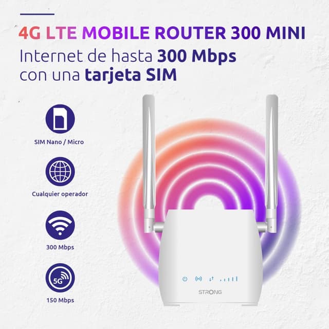 Detalle de Strong Router 4G LTE 300M router 4G de 300 Mbps