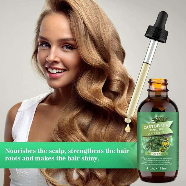 Detalle 2 de Olio di ricino 100% 118 ml per crescita