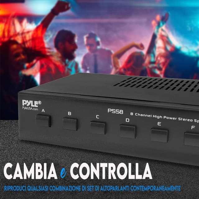 Thumbnail 4 de Pyle Selettore Casse 8 Zone per impianti audio
