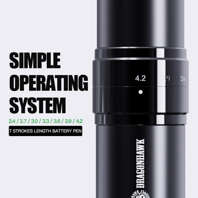 Thumbnail 5 de Dragonhawk Penna rotativa senza fili 1500mAh per tatuaggi 🎨