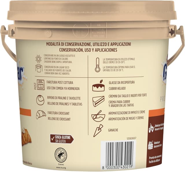 Thumbnail 1 de MILKYBAR Untable de Chocolate Blanco 3kg 🍫