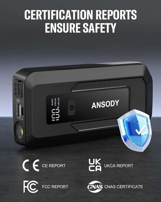 Thumbnail 6 de ANSODY 3000A Starthilfe Powerbank