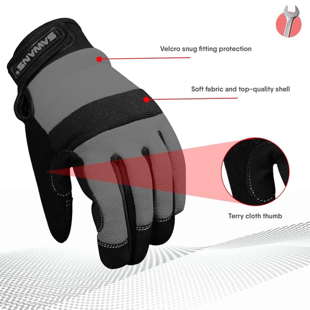 Thumbnail 2 de Safety Work Gloves XL padded palm protection