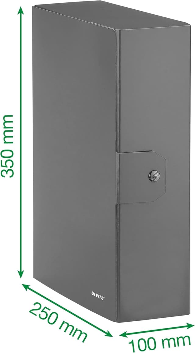 Detalle 2 de Leitz Scatola portadocumenti con chiusura a bottone WOW Blu metallizzato 39680036