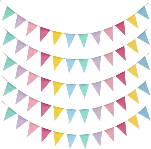 Detalle de GUO-YING Wimpelkette Outdoor 20 m, 60 Flaggen