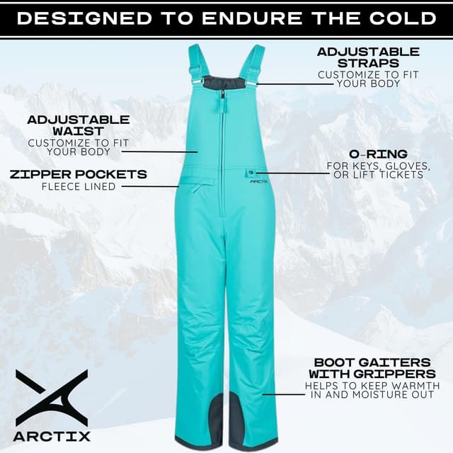 Detalle 2 de Arctix Kids Insulated Snow Bib Overalls