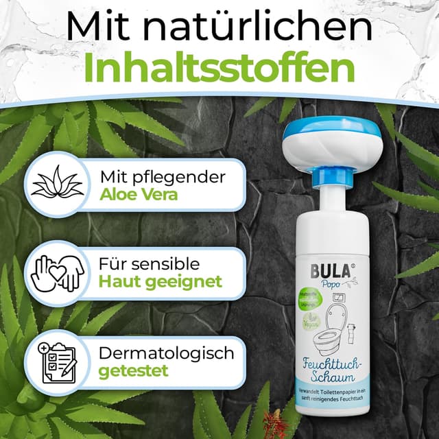 Detalle 1 de BULA Popo Home Bundle Feuchttuch-Schaum 150 ml