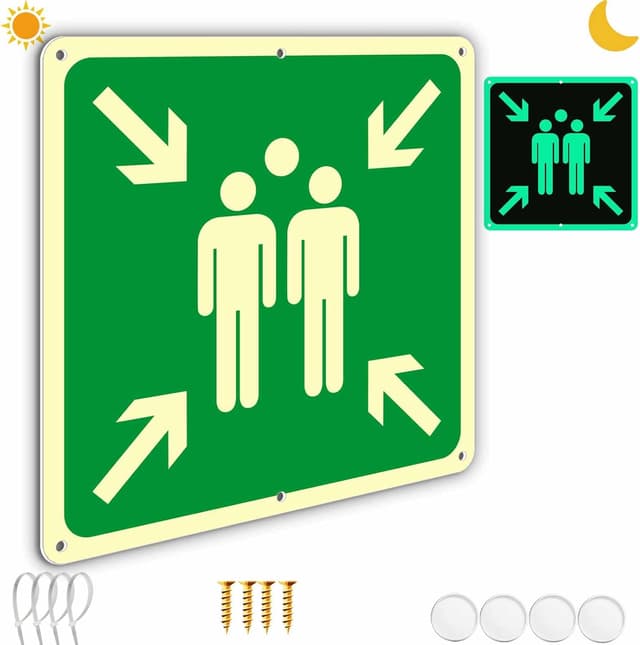 Detalle de Ashoaza 1 Sammelplatz Schild 30x30 Außenbereich