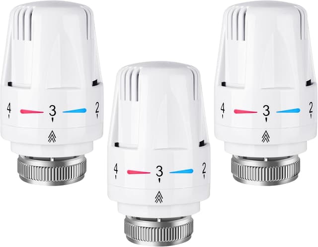 Detalle de Flintronic lot de 3 têtes de radiateur thermostatiques M30 x 1,5 avec protection antigel