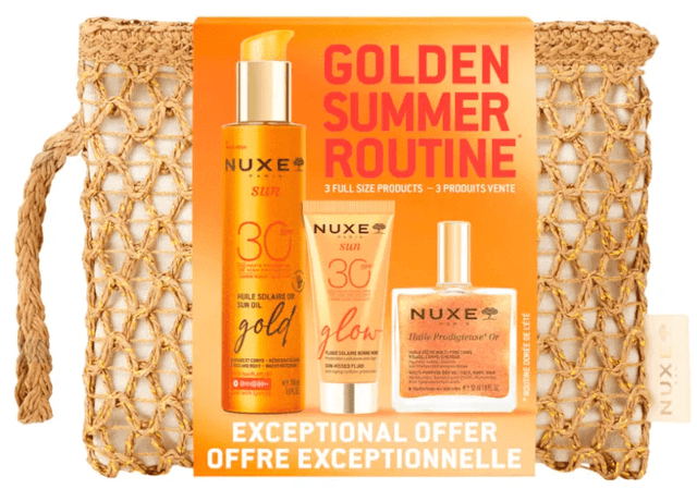 Detalle de NUXE Sun Pack SPF30 oro luminoso