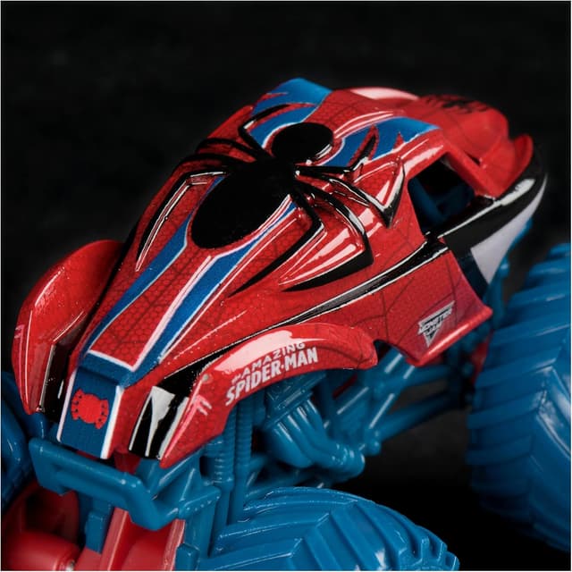 Detalle de Monster Jam – Coffret de 5 véhicules Die-Cast 1:64 Marvel (5 trucks officiels) pour collection