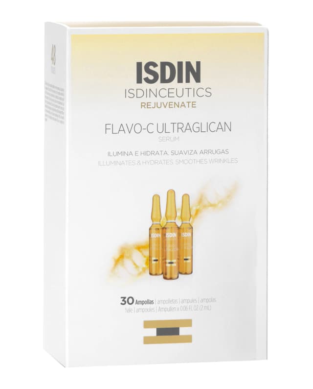 Detalle 2 de Isdinceutics Flavo C Ultraglican — 30 ampollas antioxidantes 💊