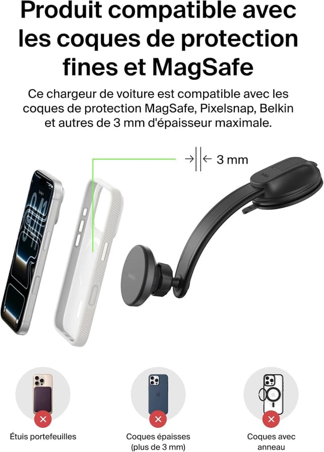 Thumbnail 4 de Belkin Chargeur de Voiture magnétique 27 W