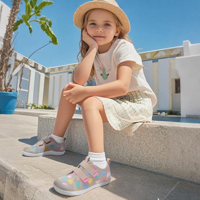 Detalle de IceUnicorn Kinder Barfußschuhe mit breiter Zehenbox – minimalistische Hausschuhe für Indoor & Outdoor