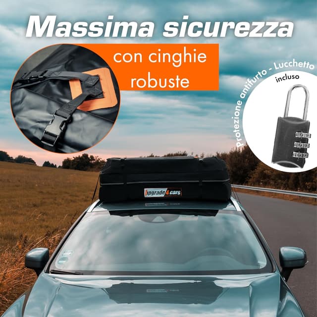 Thumbnail 4 de Upgrade4cars Box da tetto universale Borsa 566 L 130x110x40 cm