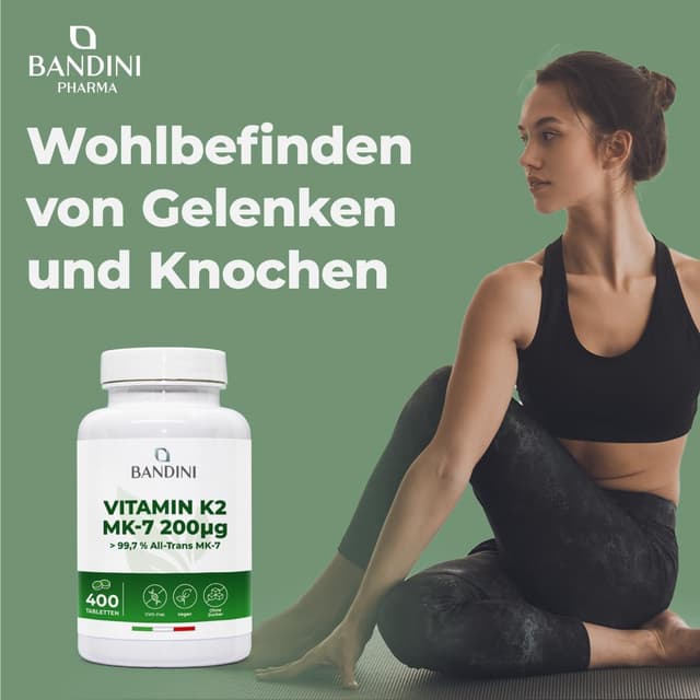Detalle de BANDINI Vitamin K2 MK-7 200 µg, 400