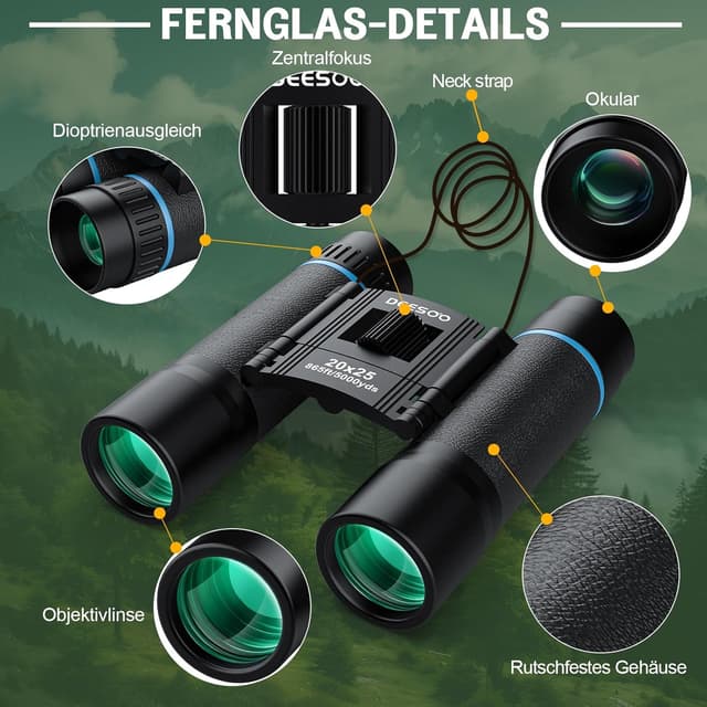 Thumbnail 6 de deesoo Jumelles compactes 20x đź”