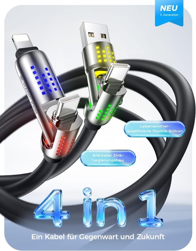 Detalle 2 de MAGIC JOHN 240W Multi-Ladekabel 🔌